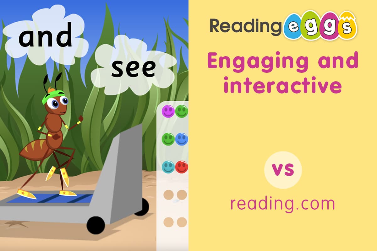 ABC Reading Eggs vs reading.com – ABC Reading Eggs offers a wider variety of engaging and interactive activities than reading.com