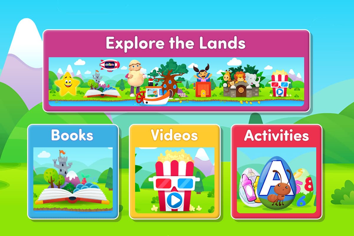 The toddler matching games in ABC Reading Eggs Junior are located in the Activities section.