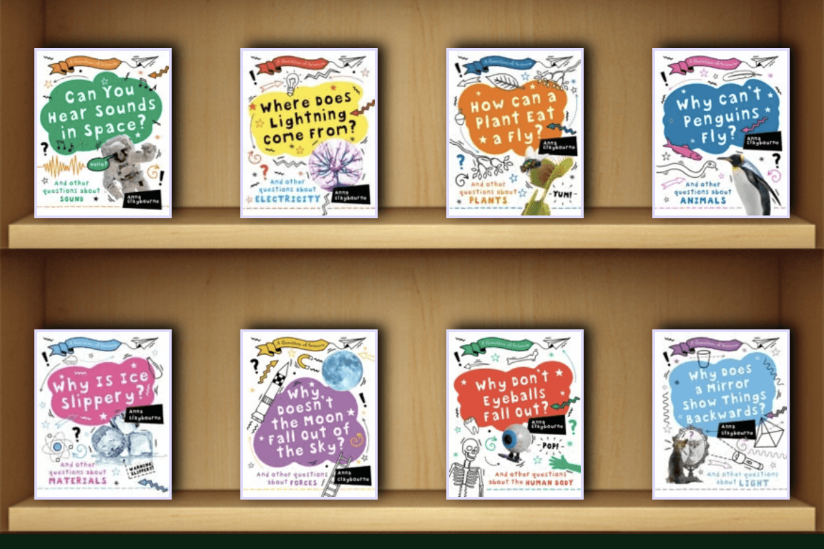 Anna Claybourne's fun series of science books for kids in the ABC Reading Eggs Library