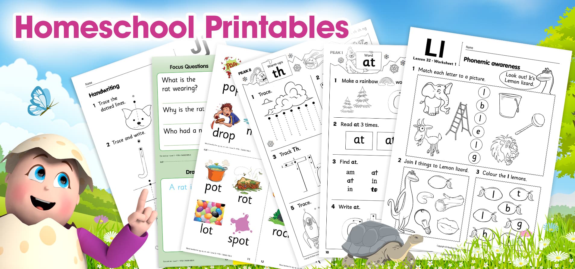 Homeschooling with ABC Reading Eggs printable worksheets