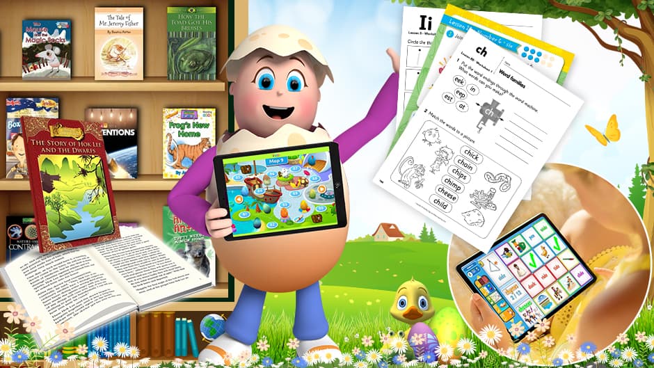 ABC Reading Eggs can be used as a comprehensive homeschool curriculum or as a supplementary learning resource