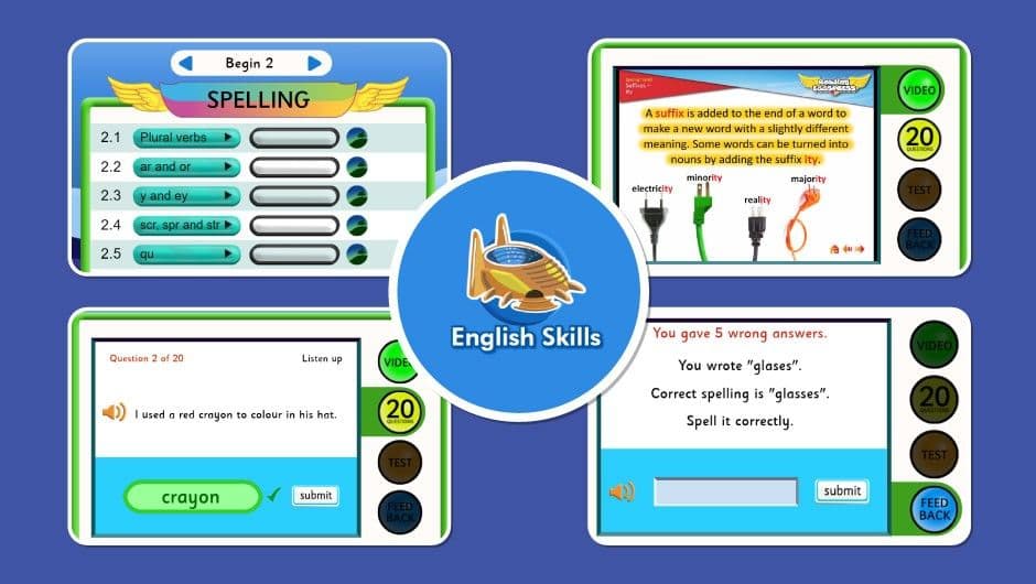 Spelling programs for Years 1–6